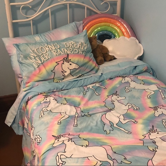 justice unicorn bedding